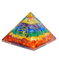 7 Chakra Pyramid – Full-Body Energy Balance & Aura Cleansing Tool with evil eye logo