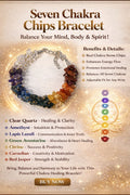 7 Chakra Chips Bracelet – Balance, Healing & Positive Energy