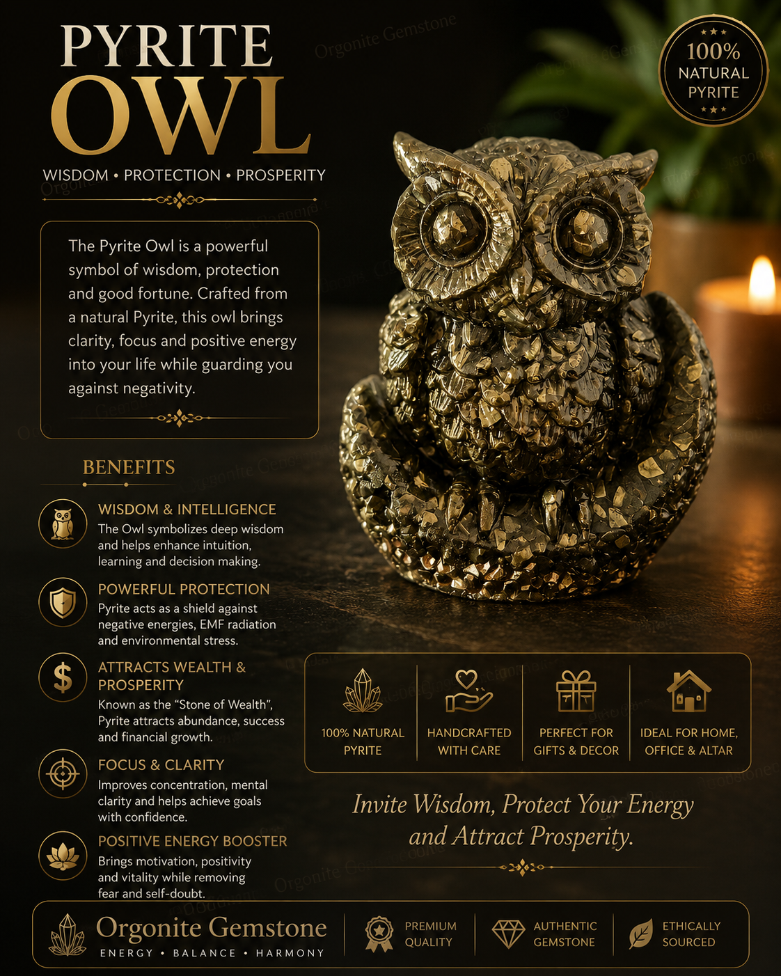 original pyrite owl