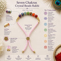 SEVEN CHAKRA CRYSTALS BEADS RAKHI FOR RAKSHABANDHAN