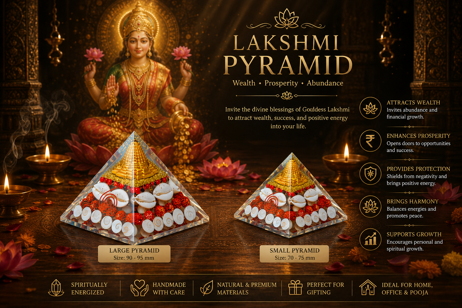 Dhan Laxmi Shri Yantra Pyramid