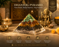 Dhan YOG Resin Pyramid | Home Decor Items for Wealth, Success & Positive Energy | Vastu Items for Home & Mandir | Decorative Items for Living Room | Home Decor Gift Item